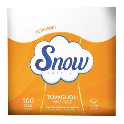 SNOW TOVAGLIOLI 2V 100PZ 33X33BIANCHI ULTRASOFT