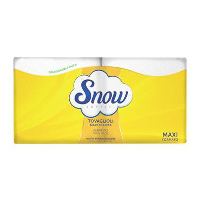 SNOW TOVAGLIOLI 1V 30X30 MAXISCORTA BIANCHI 100PZ