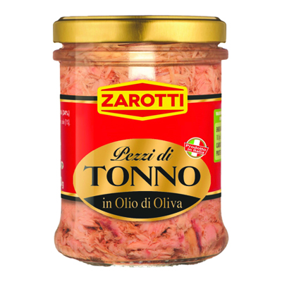 ZAROTTI TONNO IN PEZZI GR.200IN OLIO D'OLIVA