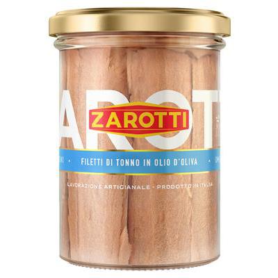ZAROTTI FILETTI TONNO VASO VETRO OLIO OLIVA GR.400