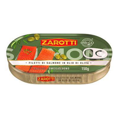 ZAROTTI FILETTI DI SALMONE INOLIO DI OLIVA GR.150