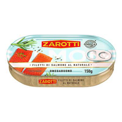 ZAROTTI FILETTI SALMONE AL NATURALE GR.150