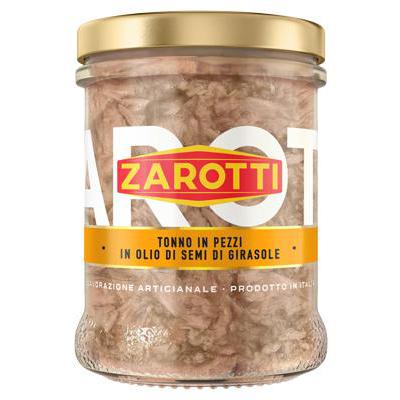 ZAROTTI TONNO IN PEZZI OLIO DISEMI GIRASOLE GR.200