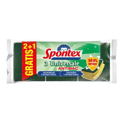 SPONTEX SPUGN.ABRASIVA UNIVERSALE SALVA UNGHIE 2+1