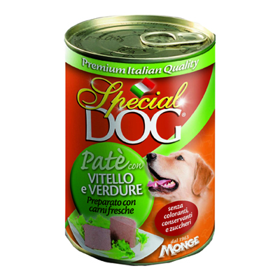 SPECIAL DOG PATE'VITELLO/VERDURE  400GR