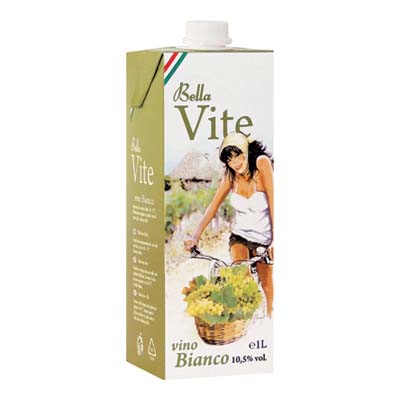 BELLAVITE VINO BIANCO BRICK LT.1 VOL.10,50