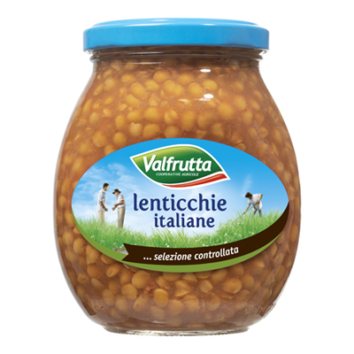 VALFRUTTA LENTICCHIE VASO VETRO GR.360