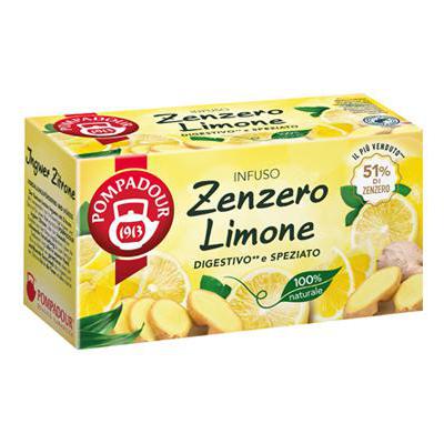 POMPADOUR INFUSO ZENZERO E LIMONE X20