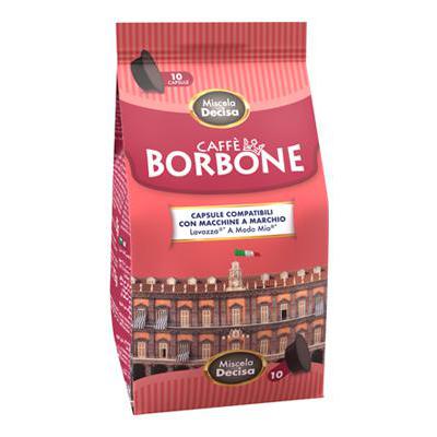 CAFFE'BORBONE CAPSULE X10 NERA(DECISA) COMPATIBILI A MODO MI