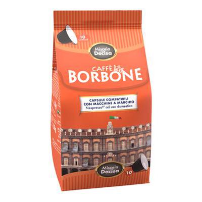 CAFFE'BORBONE CAPSULE X10 NERA(DECISA) COMPATIBILI NESPRESSO