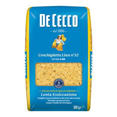 DE CECCO GR.500 CONCHIGLE LISCE NR.52