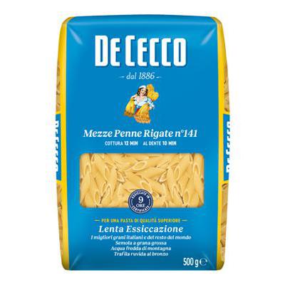 DE CECCO GR.500 MEZZE PENNE RIGATE NR.141