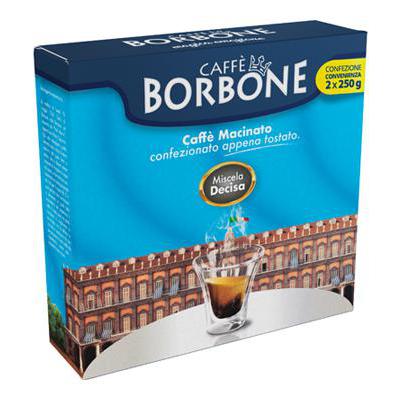CAFFE'BORBONE MACINATO GR.250X2 MISCELA DECISA (BLU)
