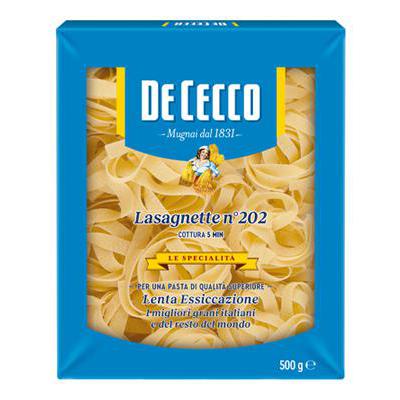 DE CECCO SPECIALITA' LASAGNETTE GR.500 N.202