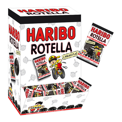 HARIBO DISPLAY ROTELLE INCARTATE X200 PEZZI
