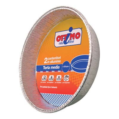 OTTIMO VASCHETTE TORTA MEDIA 2PZ