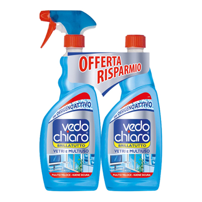 VEDO CHIARO BRILLATUTTO TRIGGER+ RICARICA 2X500ML