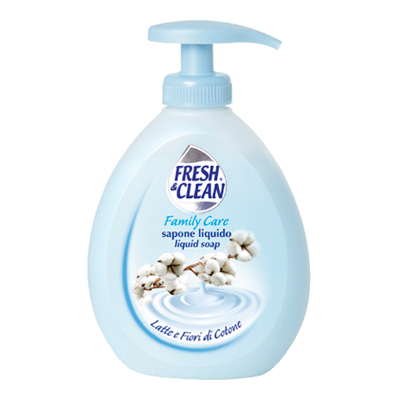FRESH & CLEAN SAPONE LIQUIDO ML.300 LATTE E FIORI DI COTONE