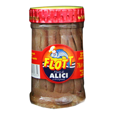 FLOTT FILETTI DI ALICI OLIO DIGIRASOLE V.V.GR.78