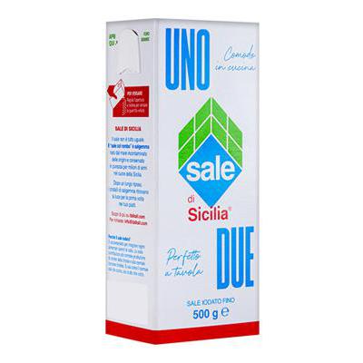 UNODUE SALE DI SICILIA IODATOFINO GR.500 CON SPARGITORE