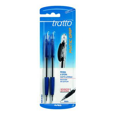 TRATTO PENNA BLU 2 PZ