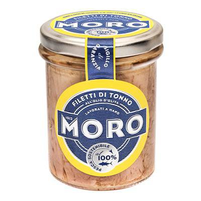 MORO TONNO OLIO OLIVA IN VASOVETRO GR.190