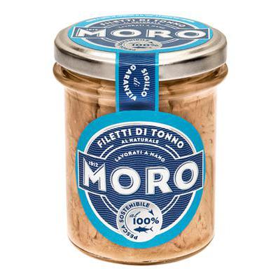 MORO TONNO NATURALE VASO VETROGR.190