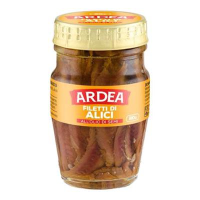 ARDEA FILETTI DI ALICI VASO VETRO ALL'OLIO DI SEMIGR.80