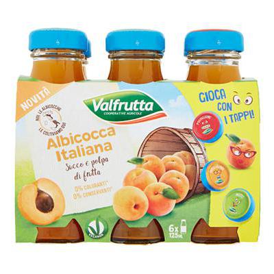 VALFRUTTA ML.125X6 ALBICOCCA