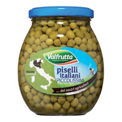 VALFRUTTA PISELLI GR.360 PICCOLISSIMI VETRO