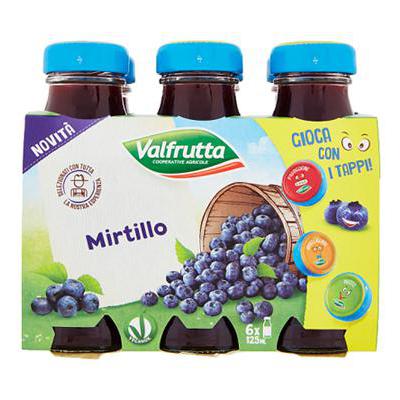 VALFRUTTA ML.125X6 MIRTILLO