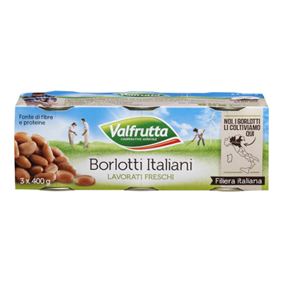 VALFRUTTA BORLOTTI GR.400X3