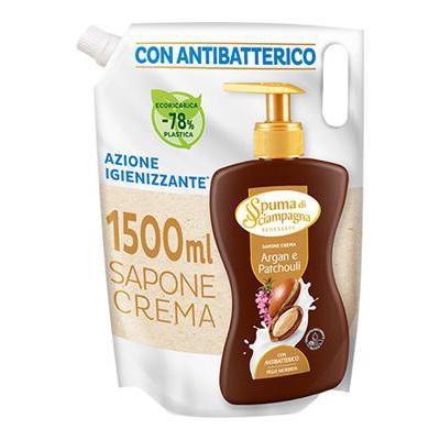 SPUMA DI SCIAMPAGNA ECORICARICA ARGAN LT.1,5      SAPONECREM