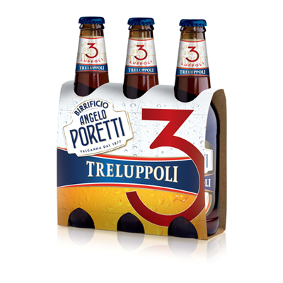 BIRRA PORETTI 3 LUPPOLI CL.33X3 VOL.4,8%