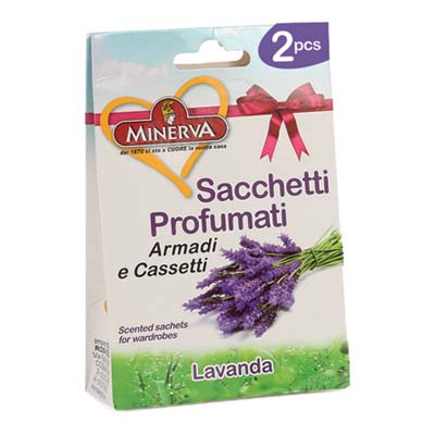 MINERVA 2 SACCHETTI PROFUMATIALLA LAVANDA APPENDIBILI