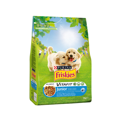 FRISKIES JUNIOR CANE POLLO/VERDURE&LATTE KG.3