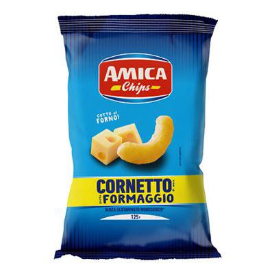 AMICA CHIPS WONDER CORNETTI ALFORMAGGIO GR.125