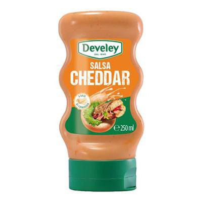 DEVELEY SALSA CHEDDAR SQUEEZEML.250