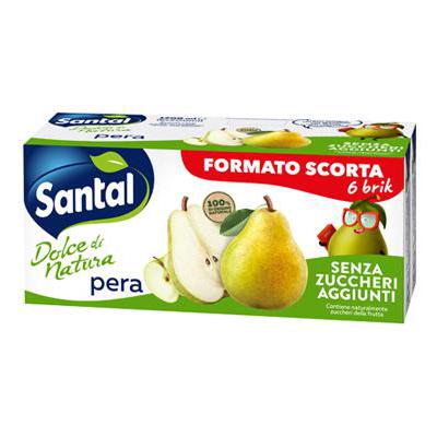 SANTAL ML.200X6 PERA DOLCE NATURA SENZA ZUCCHERI