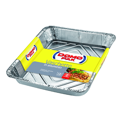 DOMOPAK 2 CONTENITORI ALLUMINIO 12 PORZIONI R74