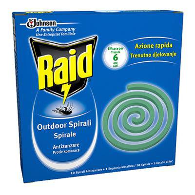 RAID SPIRALI ANTIZANZARE X 10