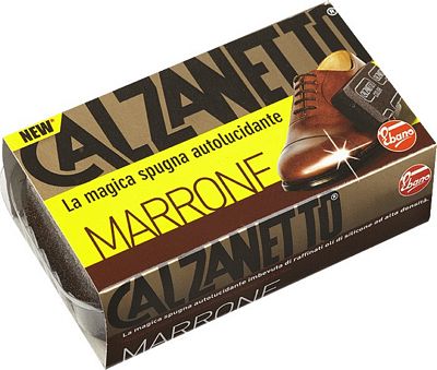 CALZANETTO SPUGNA MARRONE