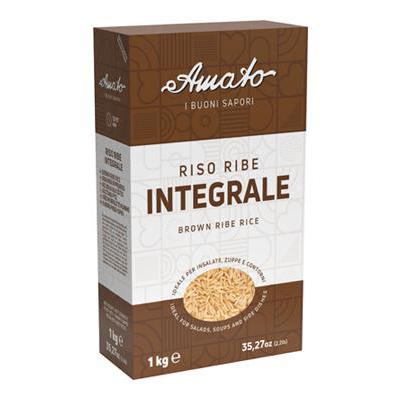 AMATO BUONI SAPORI RISO RIBE INTEGRALE KG.1 ASTUCCIO