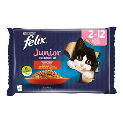 FELIX GHIOTTONERIE JUNIOR GR.85X4 MANZO/POLLO