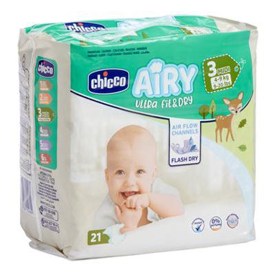 CHICCO AIRY ULTRA FIT & DRY 3MIDI 21 PZ