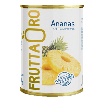 FRUTTA ORO ANANAS NATURALE ML.580 LATTA EASY OPEN