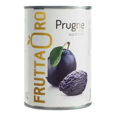 FRUTTA ORO PRUGNE ALLO SCIROPPO ML.425 LATTA