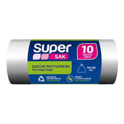 SUPERSAK SACCHI RIFIUTI RACCOLTA DIFFERENZIATA    BIANCO CM.