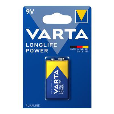 VARTA TRANSISTOR ALCALINA 9V LONGLIFE POWER