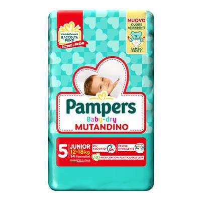 PAMPERS BABY DRY MUTANDINO JUNIOR X14 12-18 KG